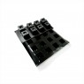Cubic Black Silicon mould - 60X40, 3cm Diameter Indentation