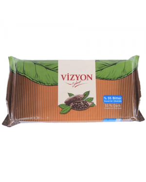 Vizyon Chocolate Couveture- 55% Dark (2.5kg)