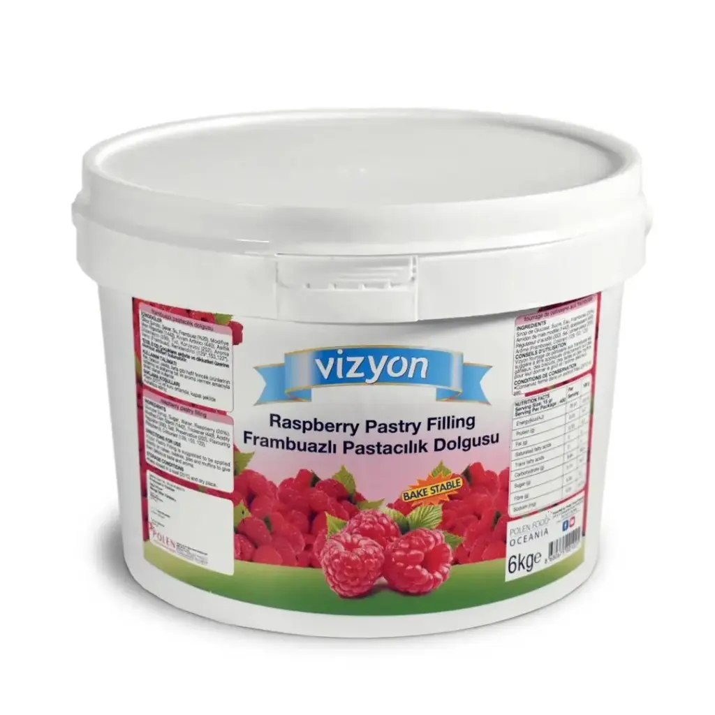 RASPBERRY FILLING CREAM 6KG - VIZYON