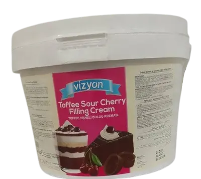 TOFFEE SOUR CHERRY FILLING CREAM 6KG-VIZYON