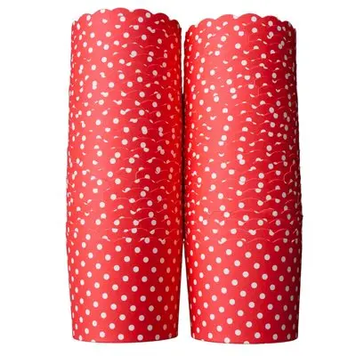 POLKA DOT PAPER CUPS (50pcs) BASE 5cm, HEIGHT 4.5cm