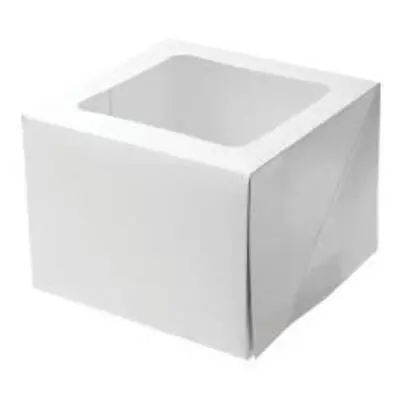 16'' HIGH WHITE CAKE BOX