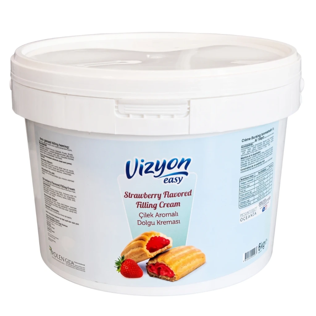 [VZPMX058] VIZYON EASY STRAWBERRY FLAV. FILLING CREAM 6KG