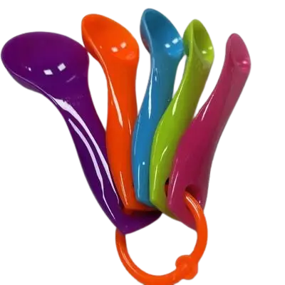 [BBPLA001] COLOURFUL MEASURING SPOONS 5PCS